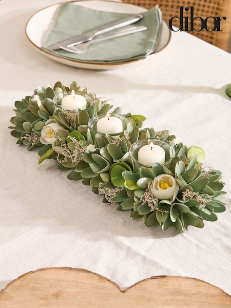 Dibor Stockbridge Floral Triple Candle Holder (H15152) | £25
