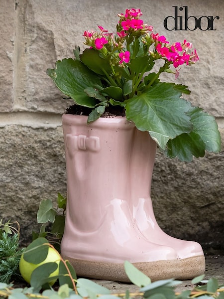Dibor Pink PINK Double Wellington Smart Planter (H15156) | £25
