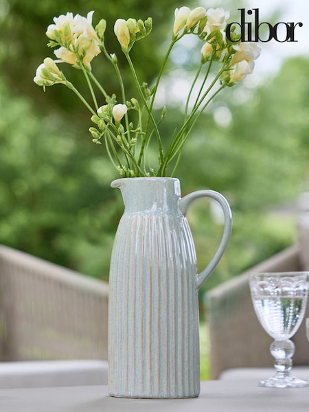 Dibor Blue Narbeth Traditional Rustic Tall Pitcher (H15159) | £25