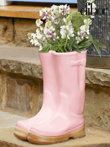 Dibor Pink Large Double Wellington Planter (H15166) | £38