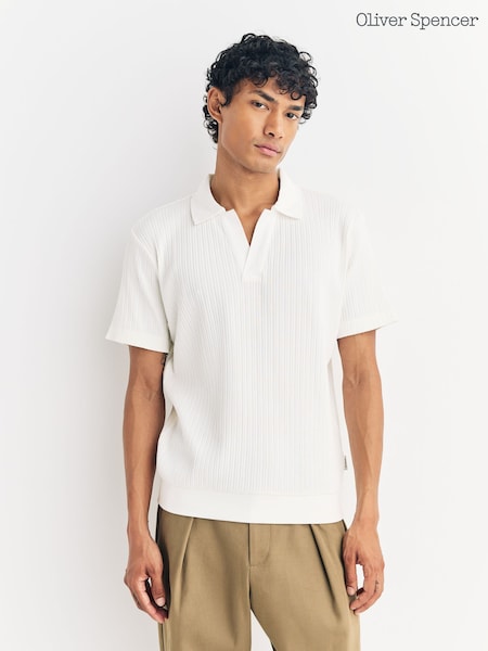 Oliver Spencer Cream Sherwin Westcott Polo Shirt (H15184) | £120