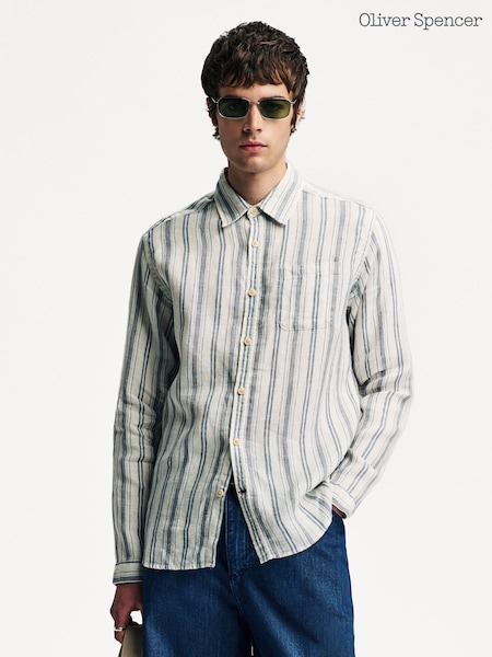 Oliver Spencer New York Special Shirt Lockwood White Shirt (H15186) | £150