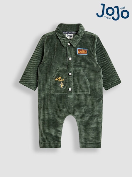 JoJo Maman Bébé Gruffalo Khaki Green Cord Romper (H15189) | £34 - £38