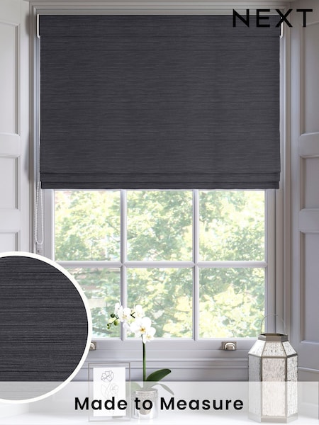 Graphite Grey Ire Made to Measure Roman Blind (H15286) | £79