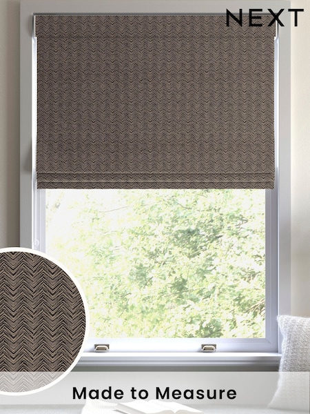 Black Noir Marte Made to Measure Roman Blind (H15288) | £84