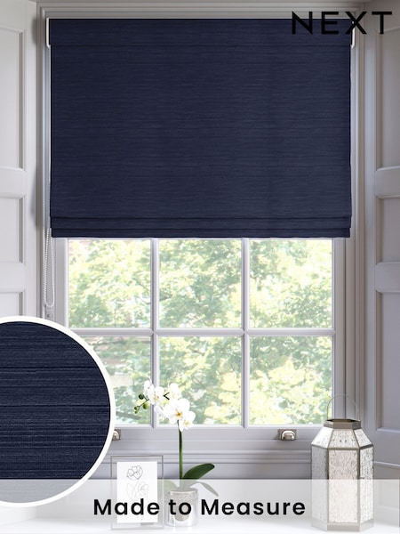 Navy Blue Ire Made to Measure Roman Blind (H15293) | £79