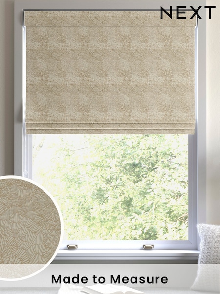 Flax Natural Verty Made to Measure Roman Blind (H15296) | £84