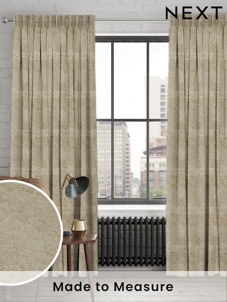 Flax Natural Verty Made to Measure Curtains (H15298) | £109