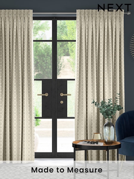 Olive Green Alven Made to Measure Curtains (H15307) | £100