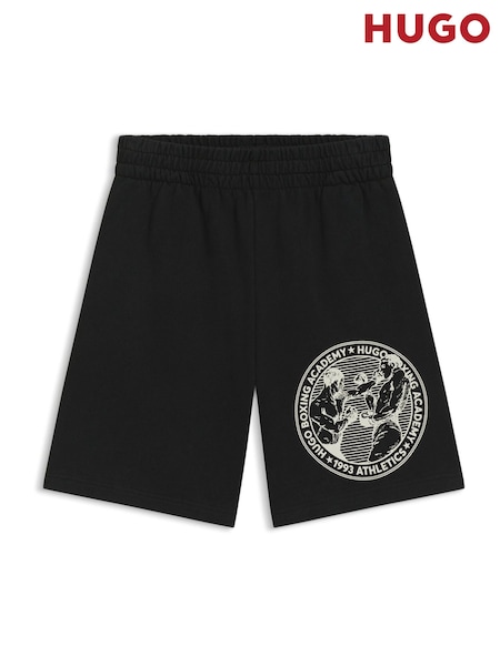 HUGO Black Boxing Print Shorts (H15349) | £99