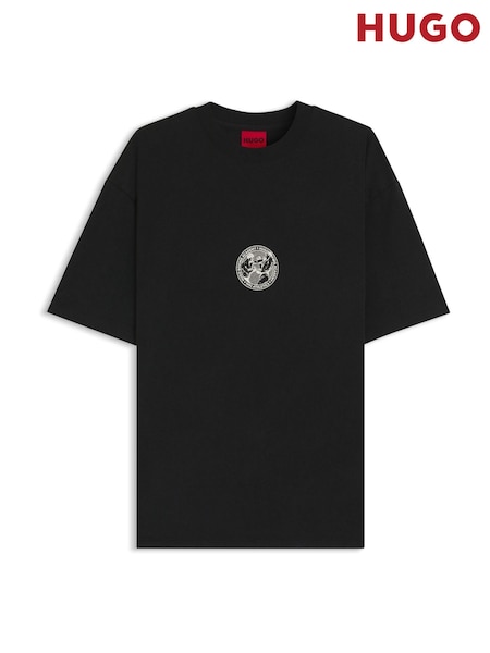 HUGO Black Boxing Back Print T-Shirt (H15356) | £79