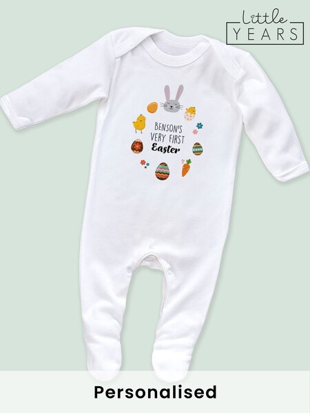 Little Years Personalised Easter ICON Sleepsuit (H15420) | £16