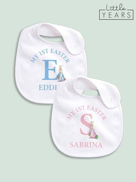 Little Years Personalised Peter Rabbit Easter Bib (H15424) | £14