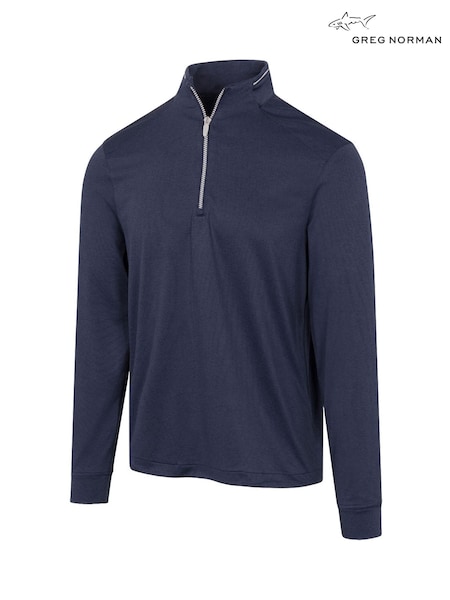 Greg Norman Mens Leaderboard Ultra-Stretch Quarter Zip Golf Mid Layer Sweatshirt (H15495) | £40