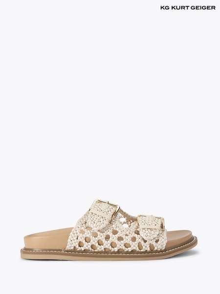 KG Kurt Geiger Cream Rhoda Sandals (H15589) | £89