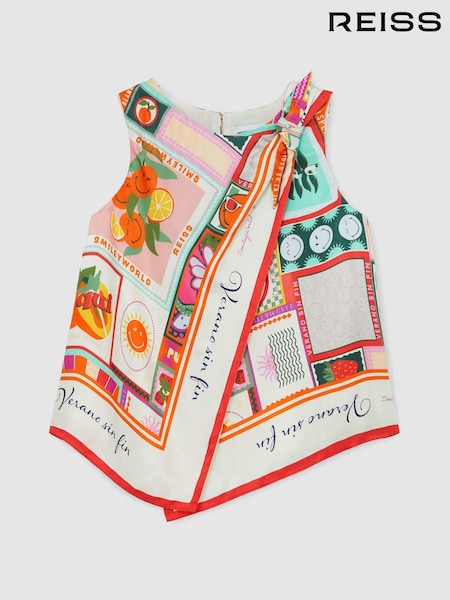 Reiss Multi Tia SmileyWorld | Reiss Motif-Print Top (H15610) | £58