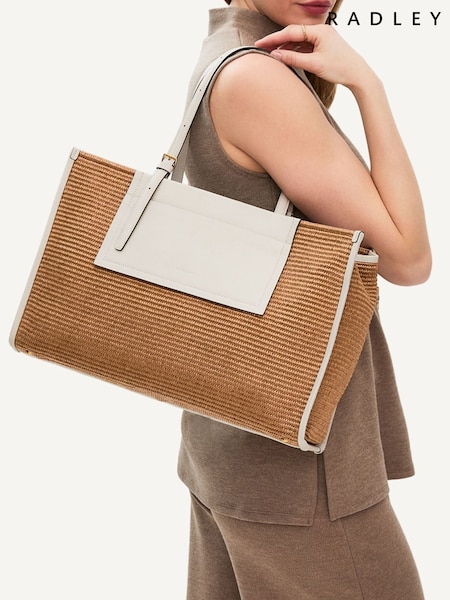 Radley Large The Burlington Raffia Open Top  Tote Bag (H15702) | £239