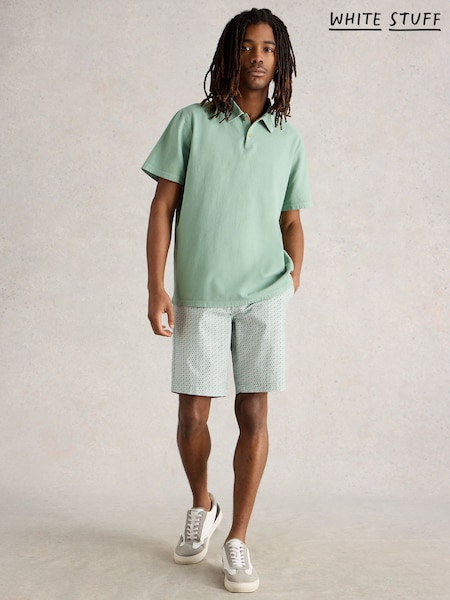 White Stuff Blue Geo Printed Chino Shorts (H15750) | £50