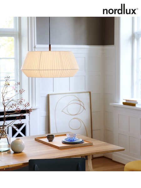 Nordlux White Dicte 40 Pendant Large Ceiling Light (H15890) | £120