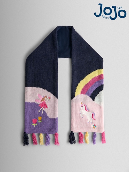 JoJo Maman Bébé Blue Unicorn Fairy Scarf (H15901) | £16.50