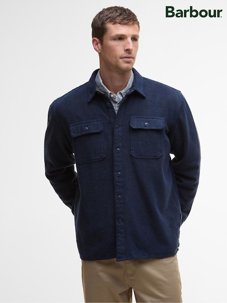 Barbour® Blue Baystone Relaxed Twill Shirt (H16032) | £90