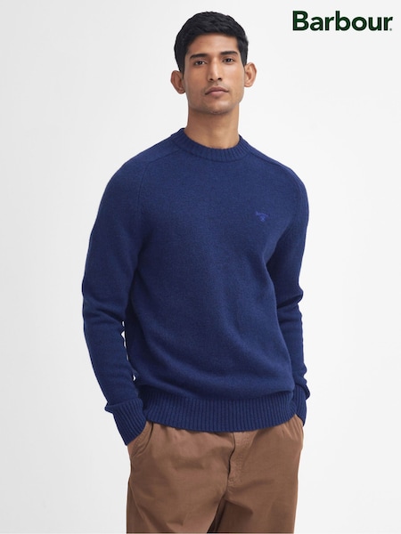 Barbour® Inky Blue Grangetown Crew Neck Sweater (H16037) | £90