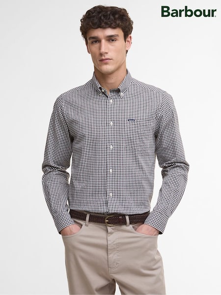 Barbour® Dark Oak Padshaw Gingham Shirt (H16043) | £70