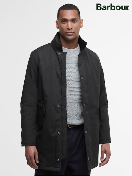 Barbour® Black Winter Powell Waterproof Jacket (H16052) | £269