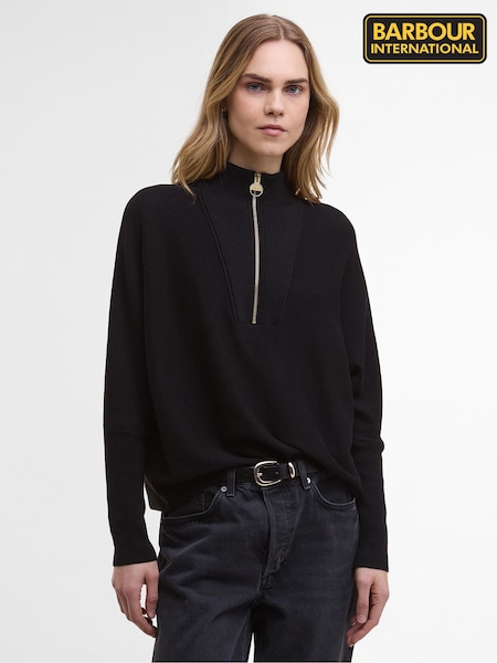 Barbour® International Black Lola Knitted Jumper (H16068) | £90