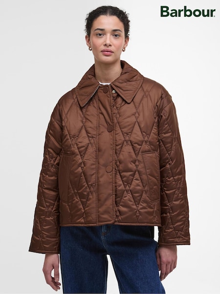 Barbour® Brown Bernadette Quilted Jacket (H16096) | £169