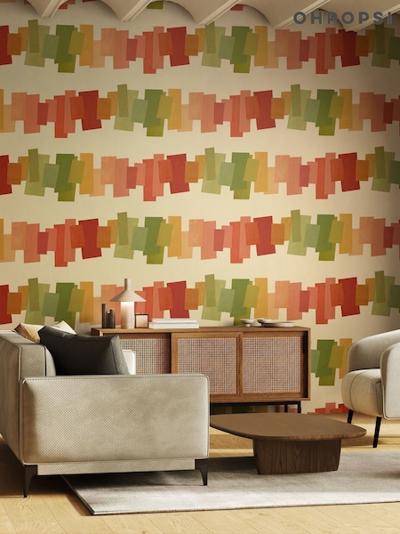 Ohpopsi Heatwave Offset Blocks Wallpaper (H16279) | £83