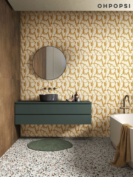Ohpopsi Ochre Wallpaper (H16286) | £77