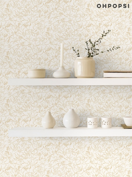 Ohpopsi Buttermilk Entwine Wallpaper (H16295) | £77