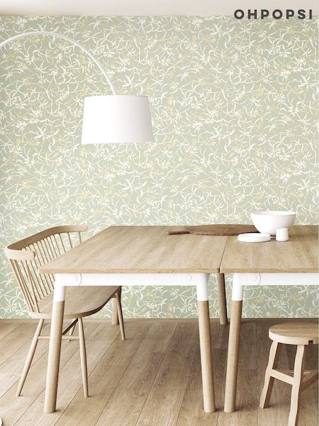 Ohpopsi Soft Sage Entwine Wallpaper (H16313) | £77