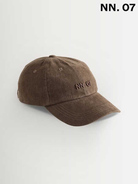 NN.07 Brown Cotton Logo Hat (H16392) | £50