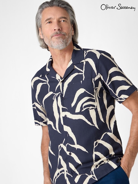 Oliver Sweeney Blue 100% Cotton Riviera Shirt (H16645) | £129