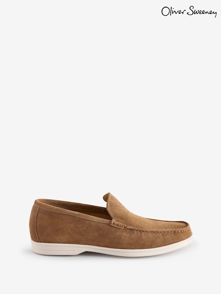 Oliver Sweeney Natural Suede Moccasin Loafers (H16647) | £159
