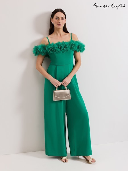 Phase Eight Green Imogen Jumpsuit (H16656) | £299