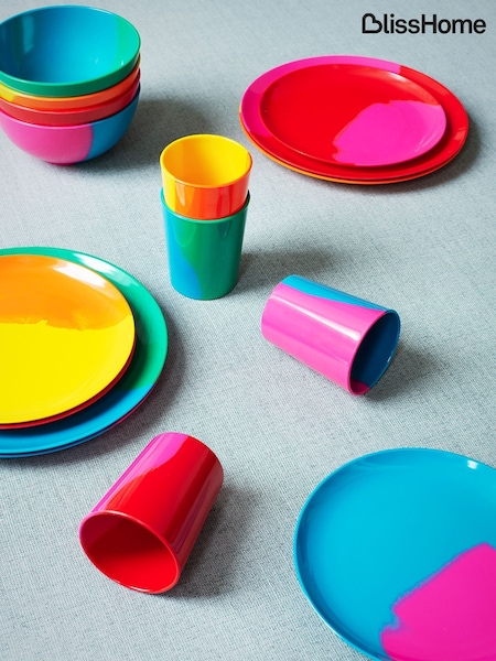 BlissHome 16 Piece Pure Prue Melamine Tableware Set (H16702) | £86