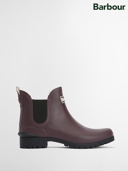 Barbour® Purple Kirkton Chelsea Wellington Boots (H16741) | £65