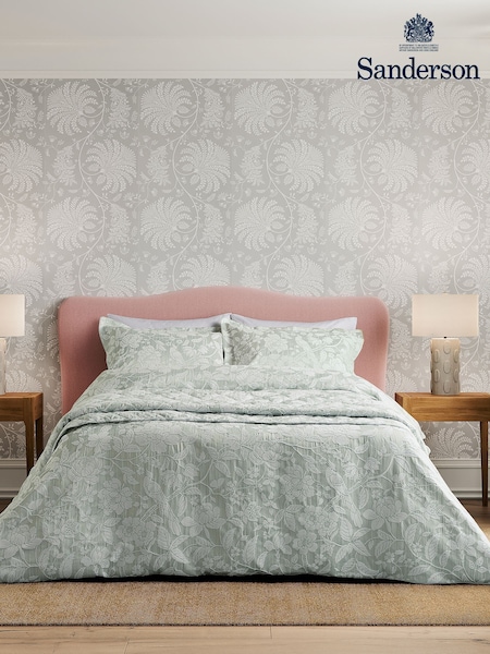 Sanderson Aqua Pyramus Duvet Cover and Pillowcase Set (H16869) | £110 - £130