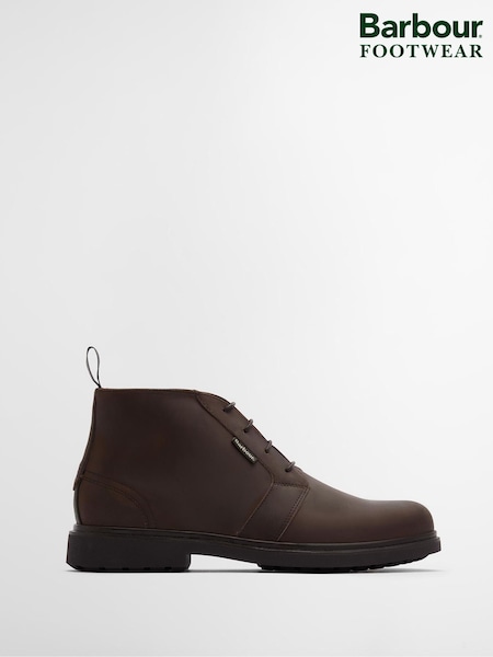 Barbour® Dark Brown Meays Leather Chukka Boot (H16936) | £135