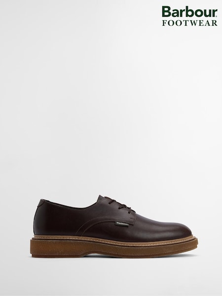 Barbour® Brown Harefield Leather Derby Shoe (H16948) | £135