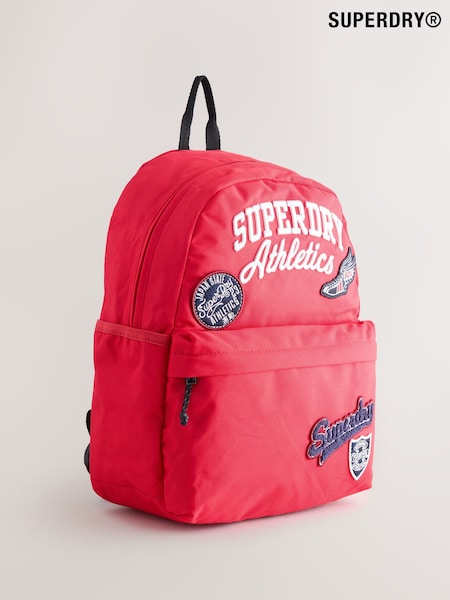 Superdry Red Embroidered Varsity Badge Logo Backpack (H17005) | £42