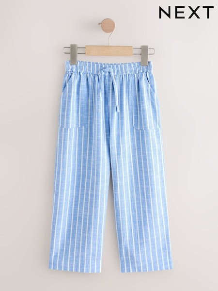 Blue Wide Leg Stripe Trousers (3-16yrs) (H17064) | £16 - £21