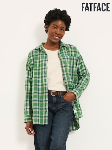 FatFace Carolin Green Check Shirt (H17094) | £52