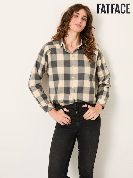 FatFace Bessie Grey Check Shirt (H17103) | £49.50