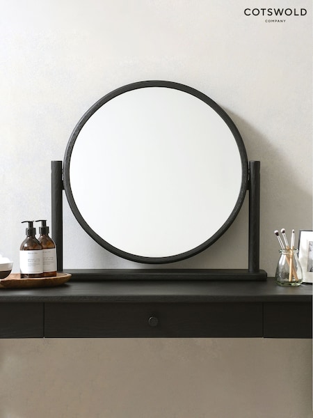 Cotswold Company Black Oak Berkeley Dressing Table Mirror (H17153) | £204