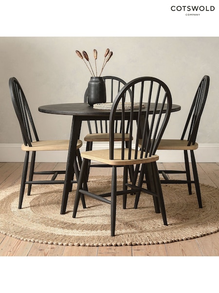 Cotswold Company Black Oak Berkeley Round Dining Table (H17163) | £514