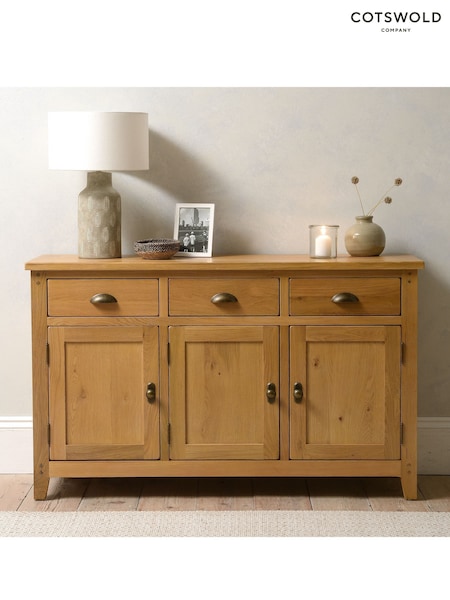 Cotswold Company Rustic Oak Oakland Large Sideboard (H17172) | £542